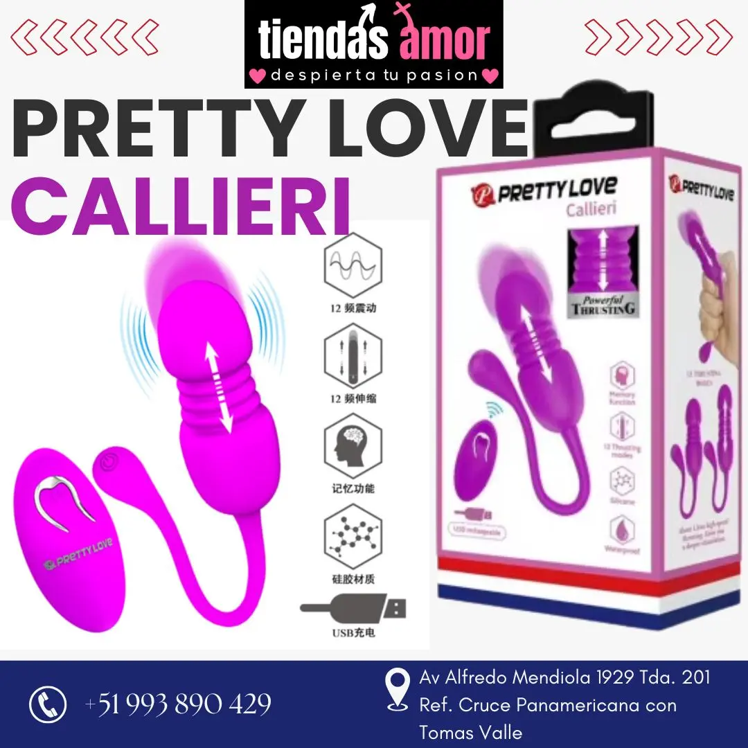 pretty love callieri - huevo vibrador con empuje