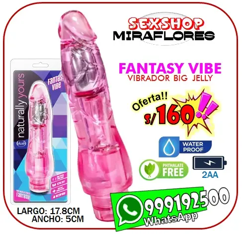 VIBRADOR BIG JELLY - SEXSHOP MIRAFLORES