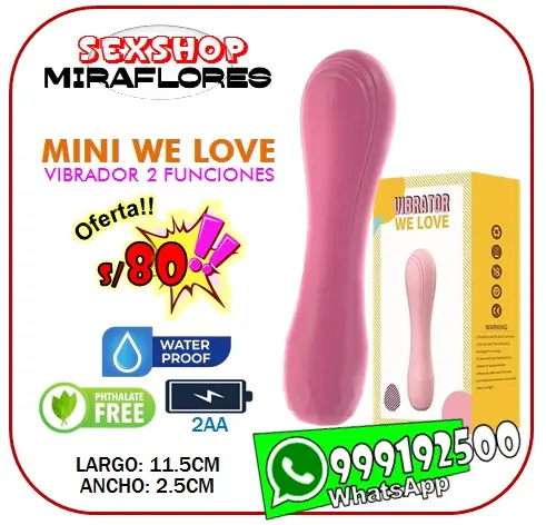 MINI VIBRADOR WE LOVE - SEXSHOP MIRAFLORES