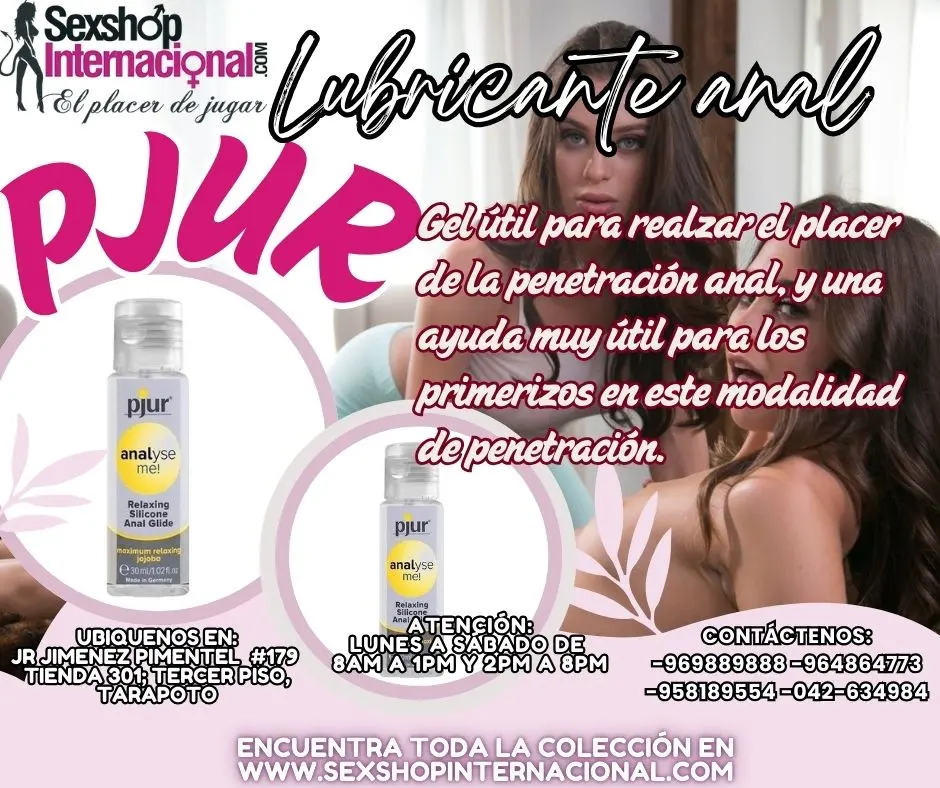 PJUR LUBRICANTE PARA LA ZONA ANAL Y DISFRUTAR SIN DOLOR