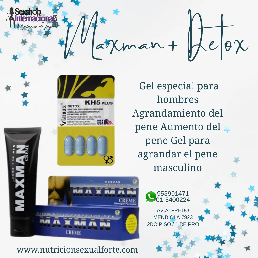 MAXMAN DETOX-SEXSHOP LOS OLIVOS