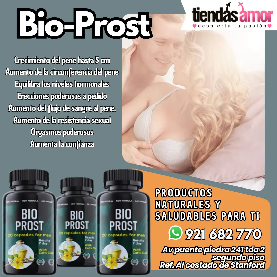 Bio Prost Se restaura la potencia sexual y se aumenta la duración de las relaciones sexuales.
