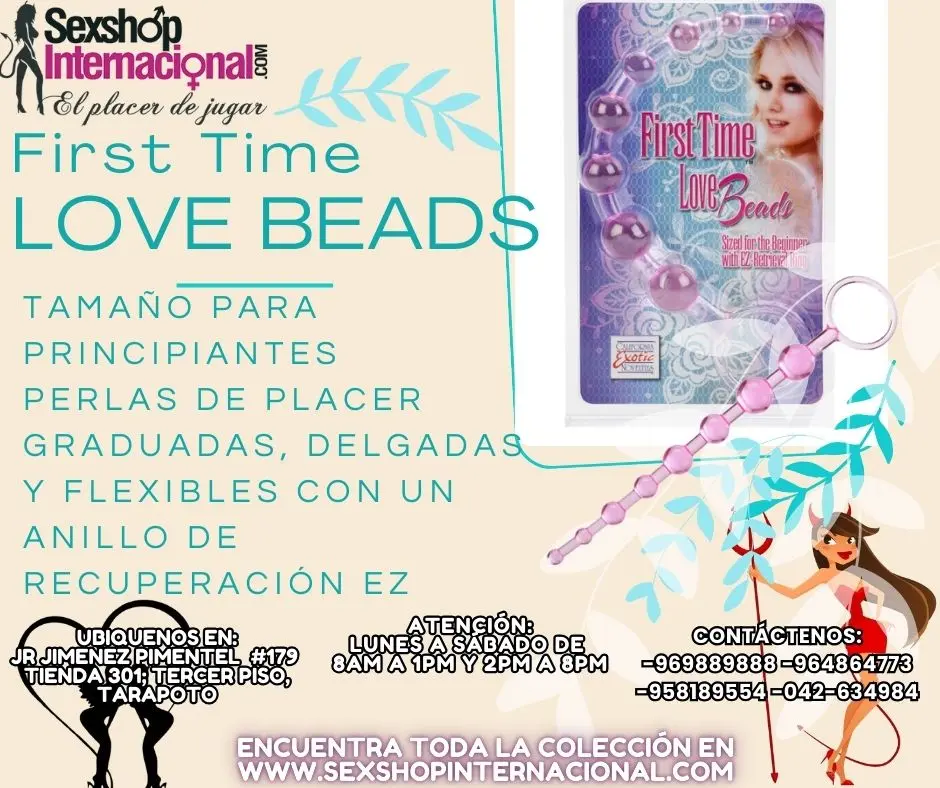 FIRST TIME LOVE BEADS PERLAS DE PLACER GRADUABLES