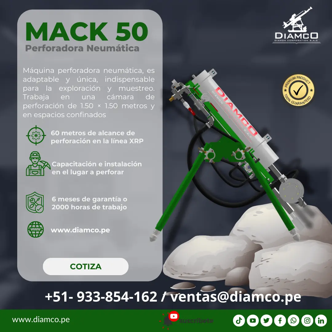 Perforadora Neumática MACK 50