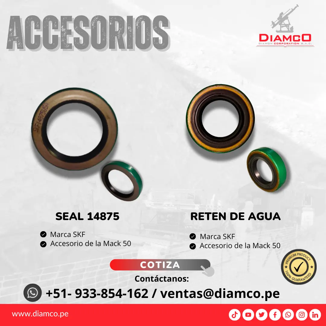 Accesorios para perforación Diamantina