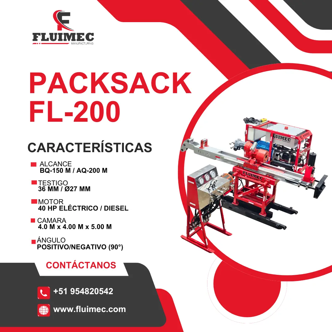 PACKSACK DIAMANTINA FL-200 EQUIPO PARA MINERIA 