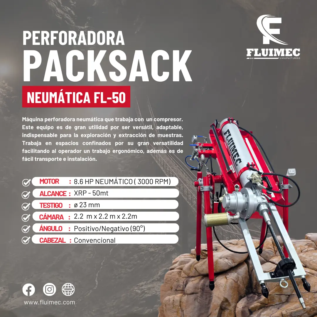 PACKSACK NEUMÁTICA FL50 TRABAJOS EN SUPERFICIE 