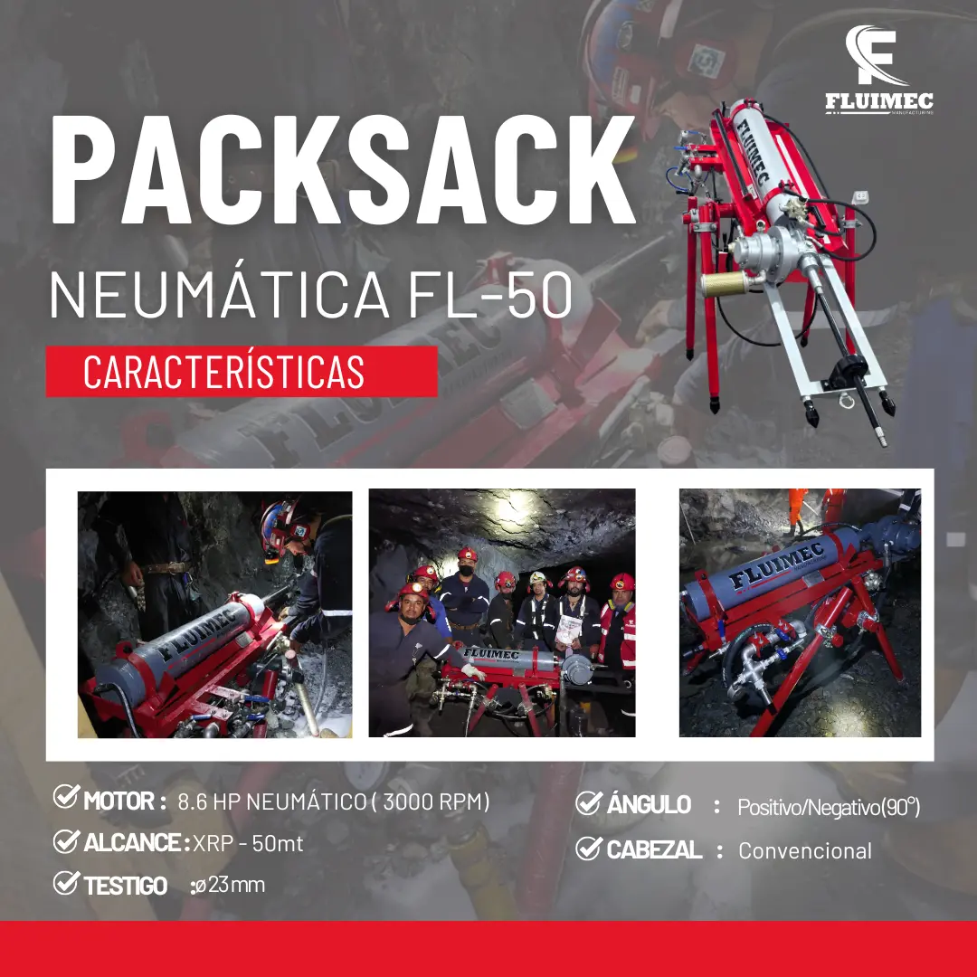 PACKSACK HIDRÁULICA FL50 EQUIPO PARA MINA 