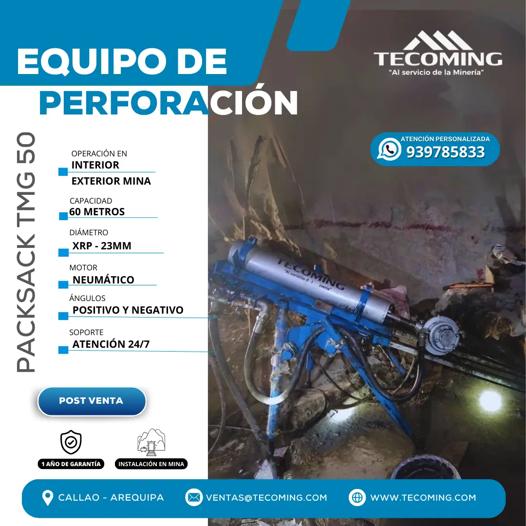 MINERIA PACKSACK NEUMATICO EN PERU TECOMING