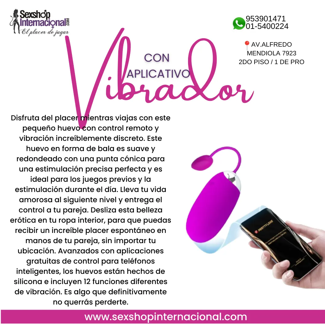 vibrador con aplicativo-sex-shop los olivos