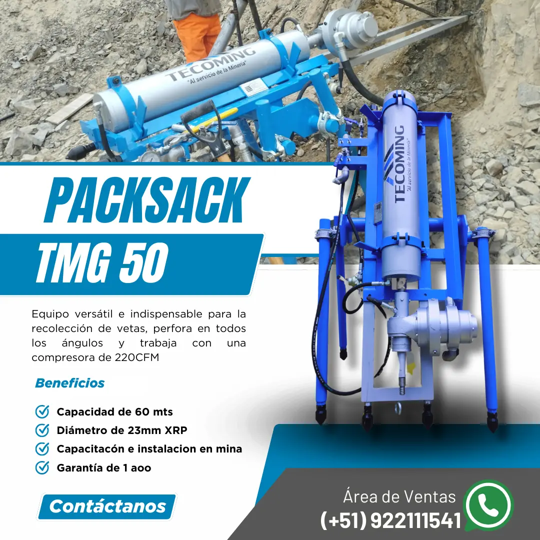 MINERIA EQUIPO PARA PERFORACION DIAMANTINA PACKSACK TECOMING