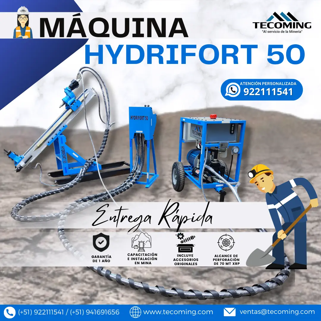 EQUIPO HIDRAULICA PARA MINERIA - HYDRIFORT 50 TECOMING