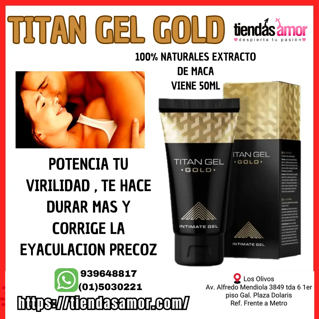 TITAN GEL GOLD - DESARROLLO PRODUCTO ORIGINAL