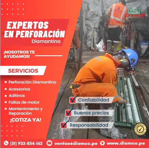 SERVICIO DE PERFORACION DIAMANTINA PARA PROYECTOS MINEROS