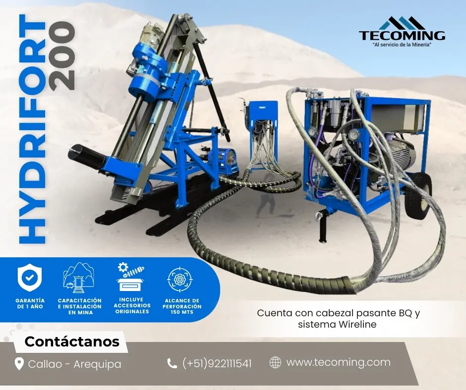 MAQUINA PARA MINERIA DIAMANTINA pasante BQ TECOMING