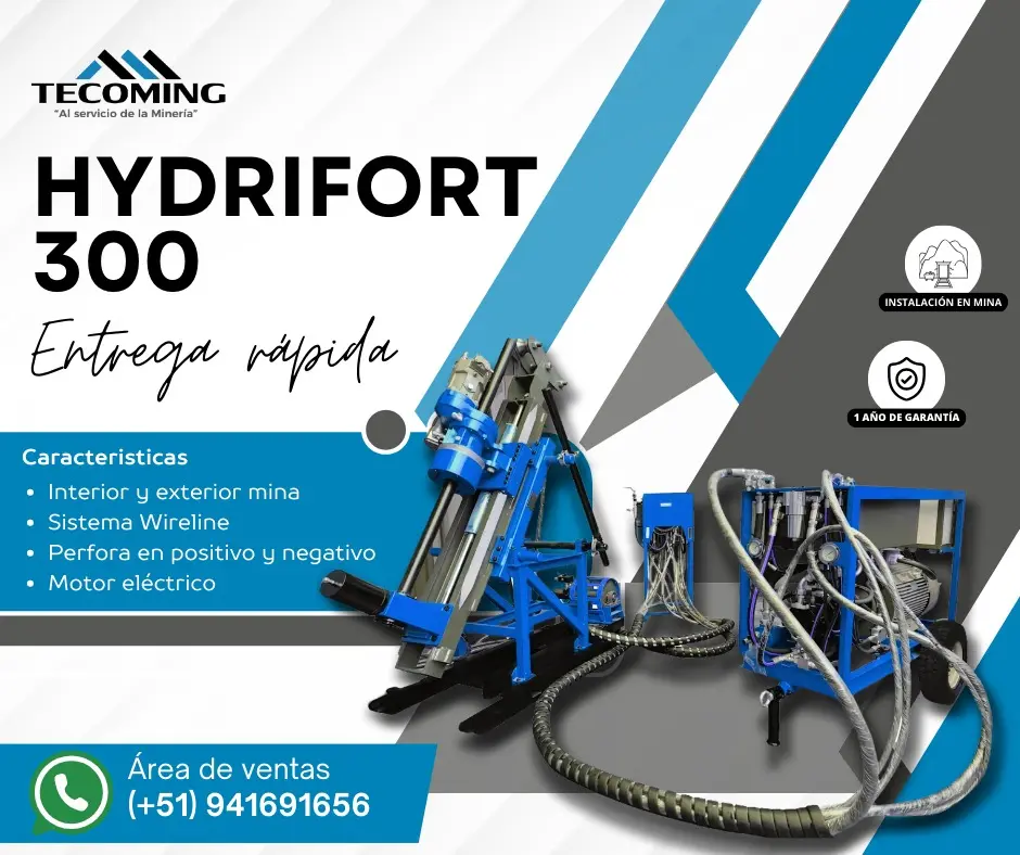 MINERIA EQUIPO PARA PERFORACION EN NQ - PERFORADORA DIAMANTINA TECOMING