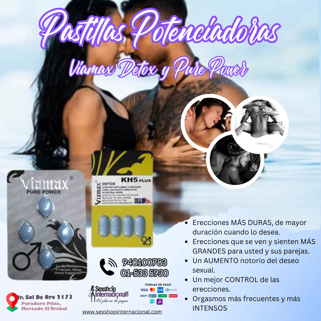 Viamax Recupere potencia y erecciones más duraderas.