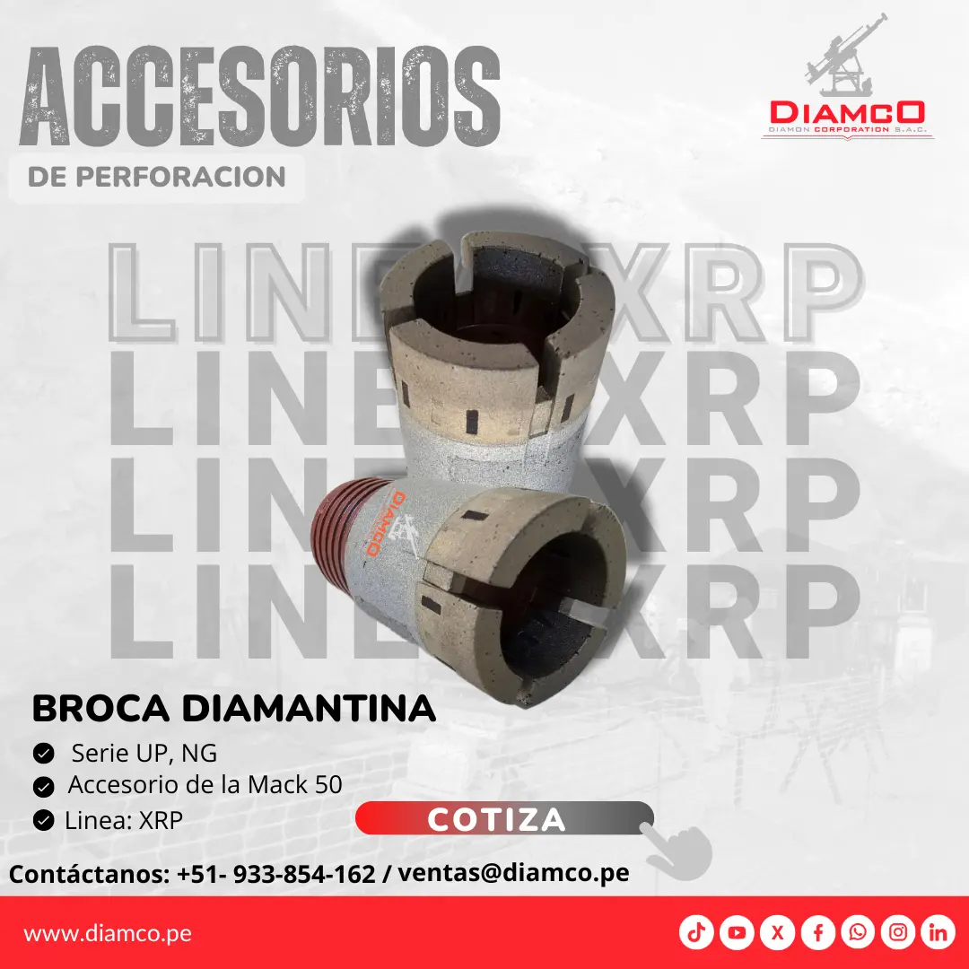 VENTA DE ACCESORIOS DE PERFORACION DIAMANTINA