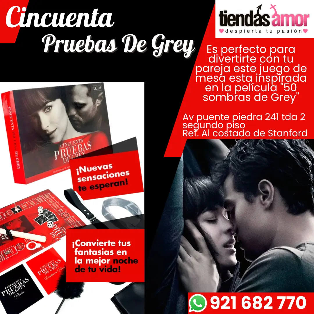 Juego De Mesa Para Parejas 50 Pruebas Sombras De Grey