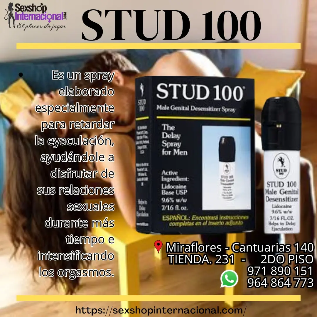 STUD 100 Spray Retardante NATURAL - SEXSHOP - MIRAFLORES LIMA 