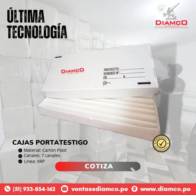 CAJAS PORTA TESTIGO CARTON PLAST 