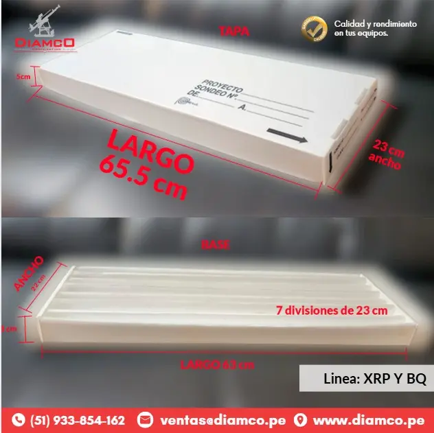 CAJAS PORTA TESTIGO CARTON PLAST