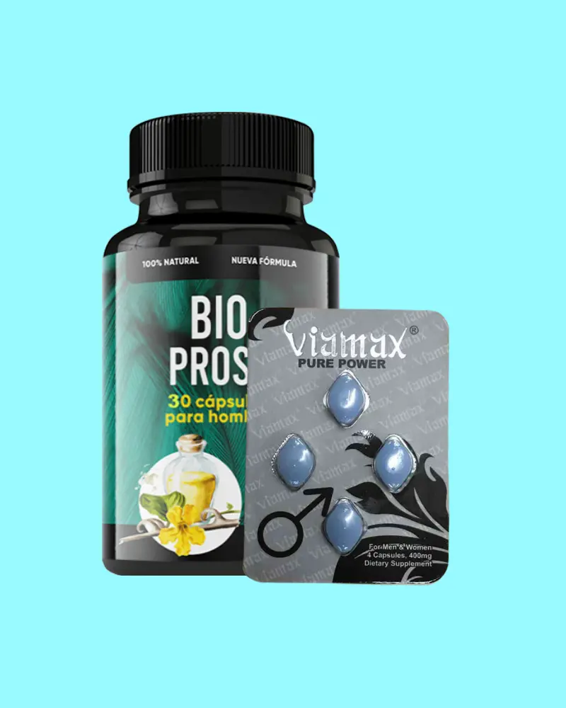 Super Ofertas 2 Potencia sexual instantáneo Bio Prost 30 Y Viamax Pure Power