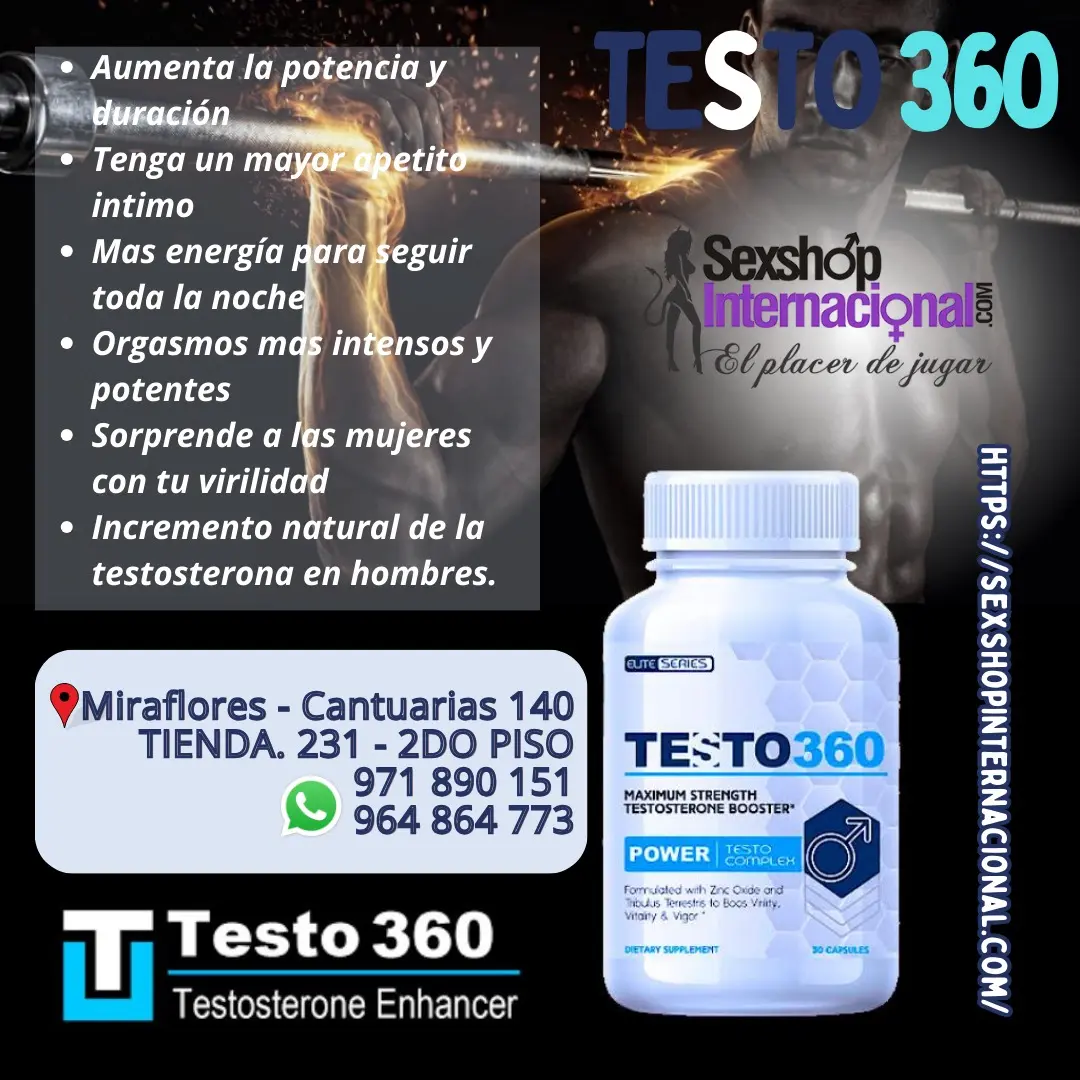 Testo 360 Aliado para el desarrollo - SEXSHOP INTERNACIONAL PERU