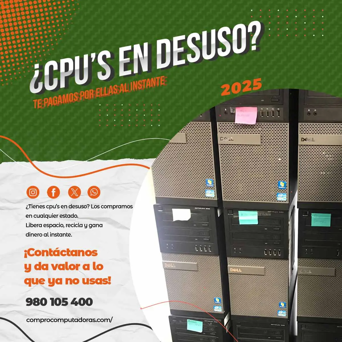 COMPRAMOS EQUIPOS DADOS DE BAJA