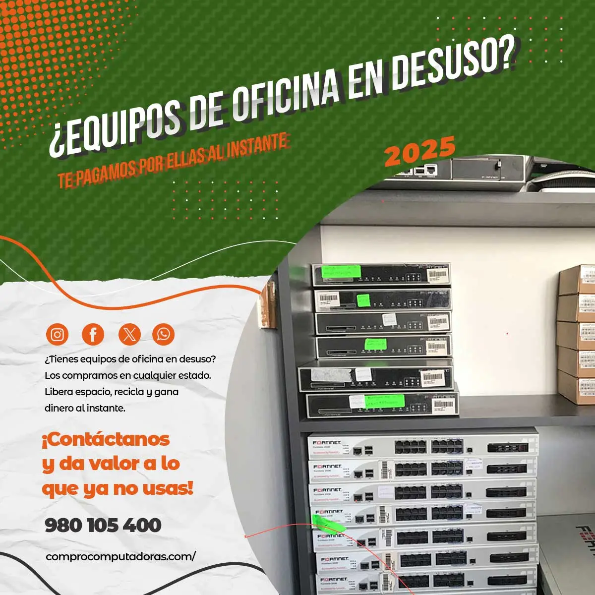 COMPRAMOS EQUIPOS DADOS DE BAJA