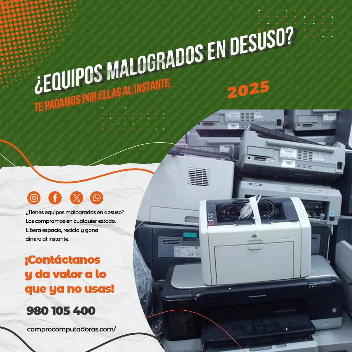 COMPRAMOS EQUIPOS DADOS DE BAJA