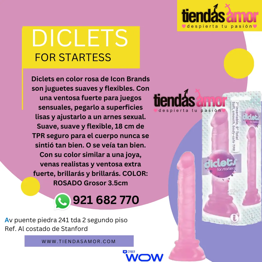 Diclets para principiantes 8 pulgadas morado