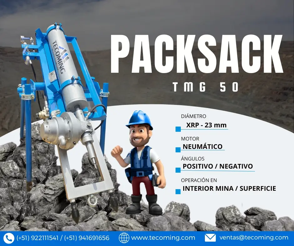 MINERIA Y EXPLORACION MAQUINARIA PACKSACK PARA MINERIA TECOMING