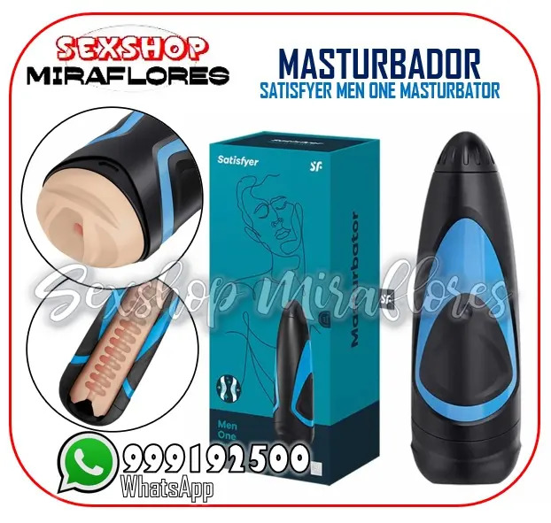 SATISFYER MEN ONE MASTURBATOR - MASTURBADOR MASCULINO - SEXSHOP MIRAFLORES