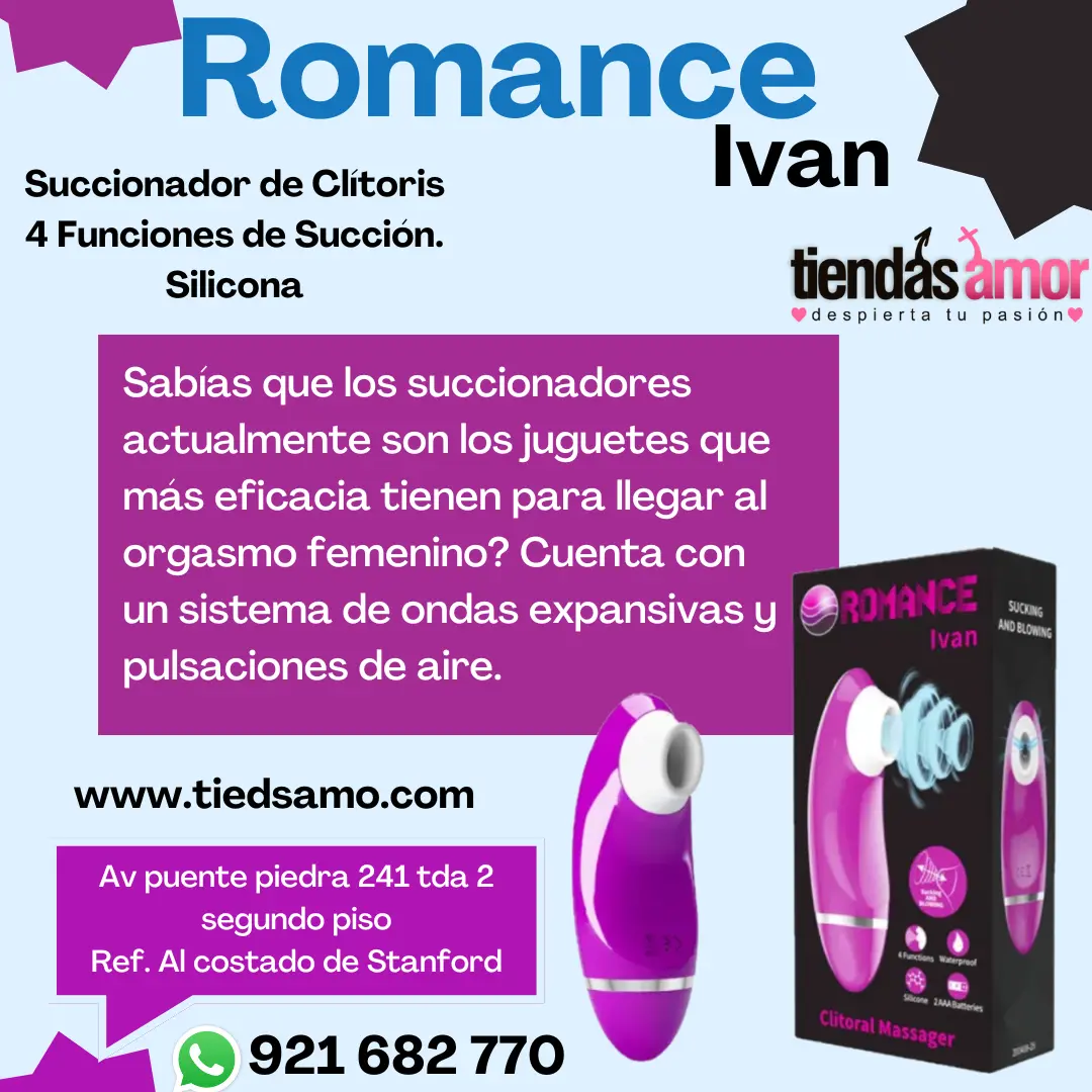 Romance Ivan Clitoral Massager Succionador de Clítoris 4 Funciones de Succión