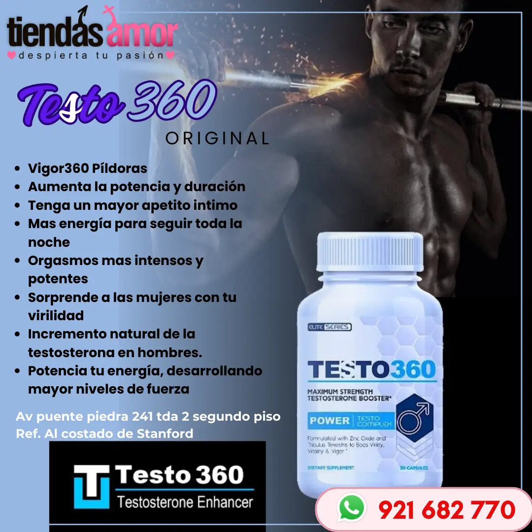 Aumente la potencia y la duración de sus erecciones Testo 360 