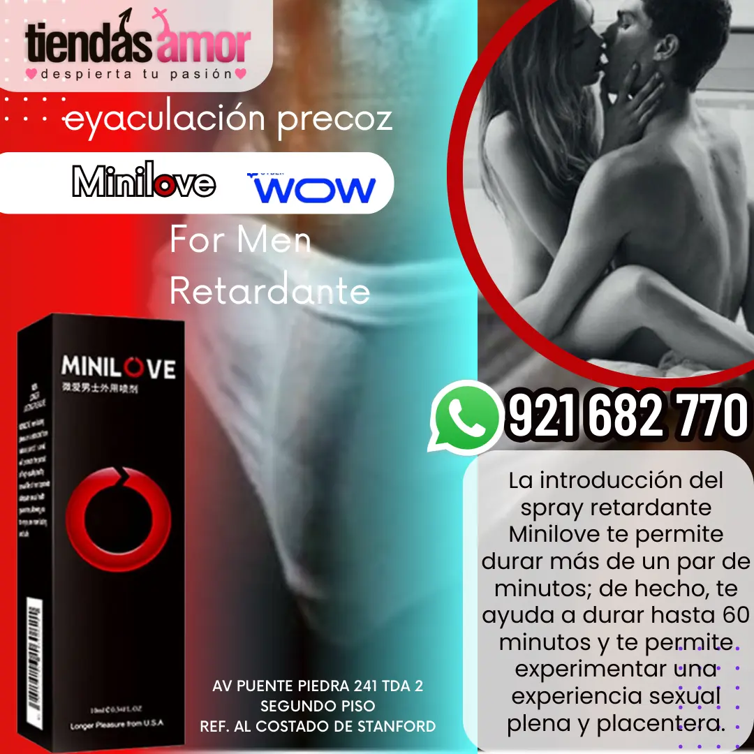 Minilove For Men Retardante spray durar más de un par de minutos