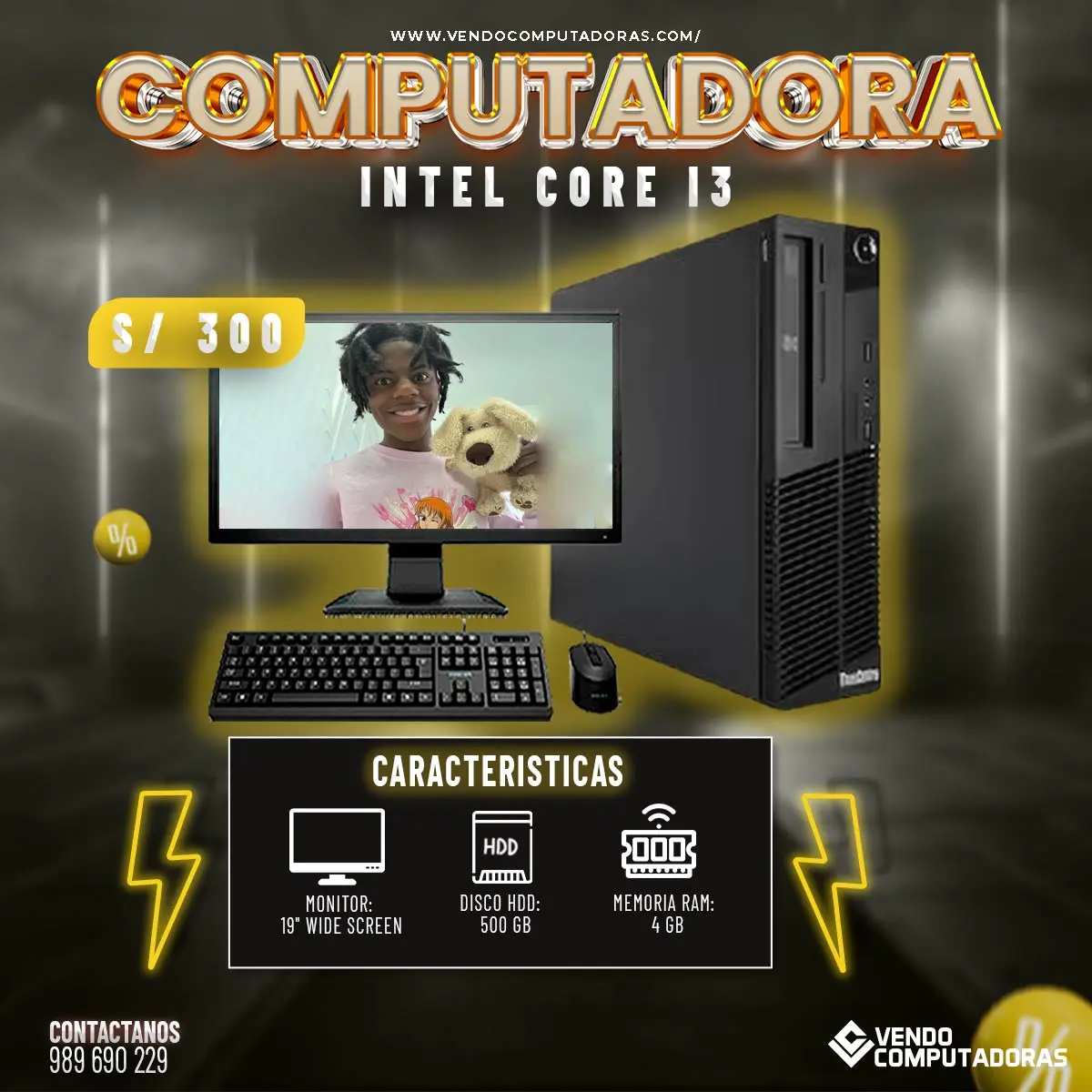  Perfecta para tareas diarias y entretenimiento PC Intel Core i3 