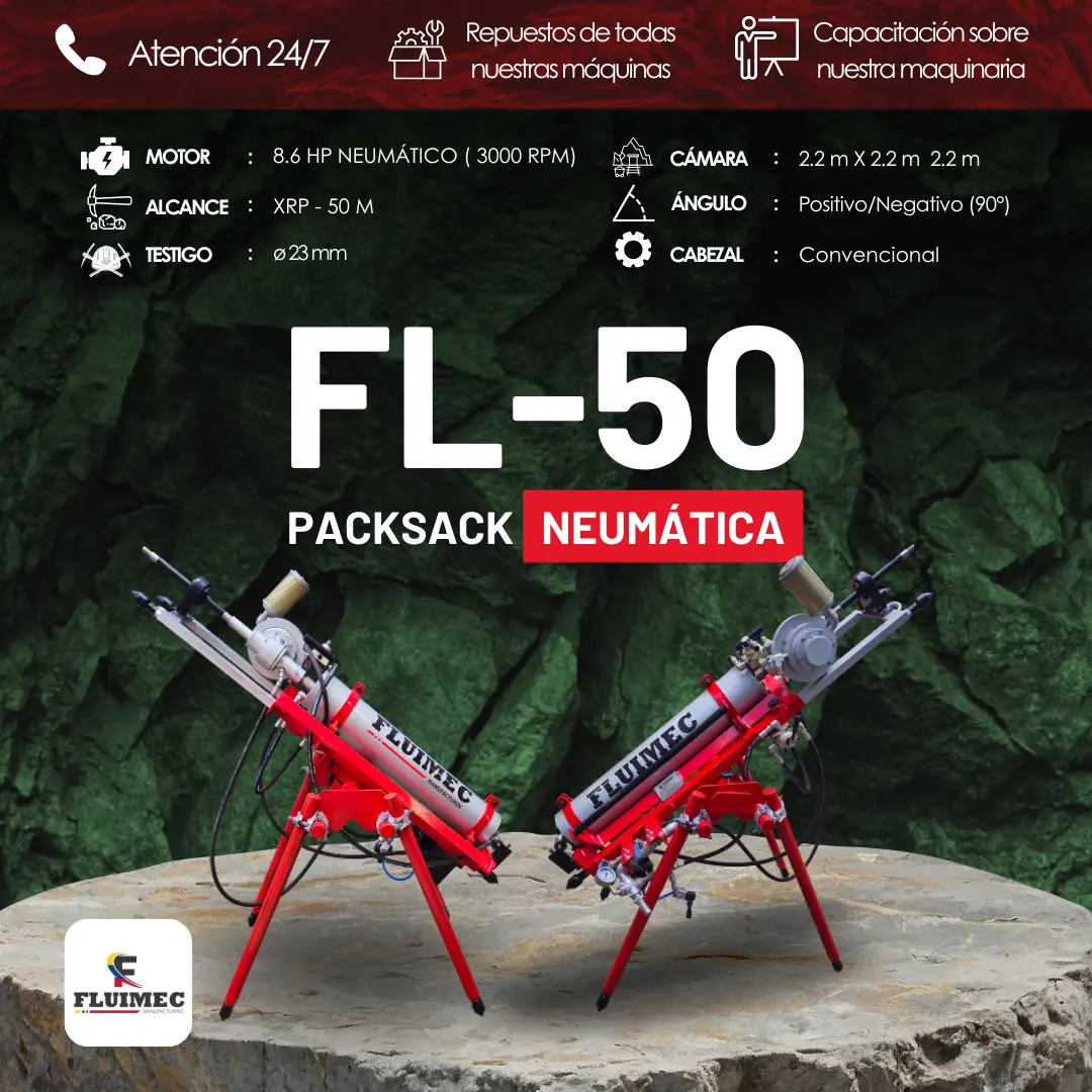 PACKSACK NEUMÁTICA FL50 trabajos en superficie 