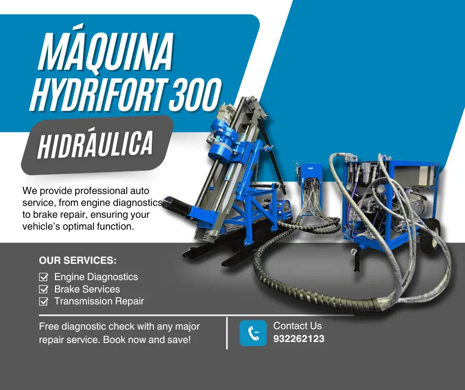 PERFORADORA PARA MINERÍA HYDRIFORT 300 ALTO RENDIMIENTO Y SEGURIDAD