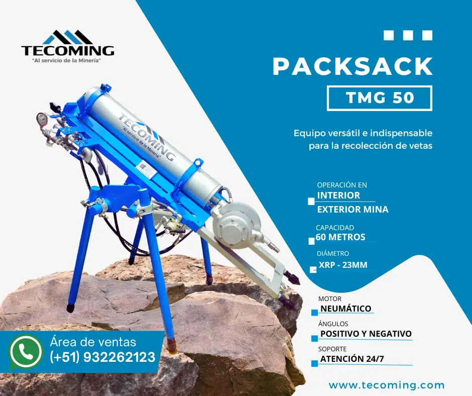 PACKSACK - EQUIPO NEUMATICO PARA EXPLORACIONES MINERAS