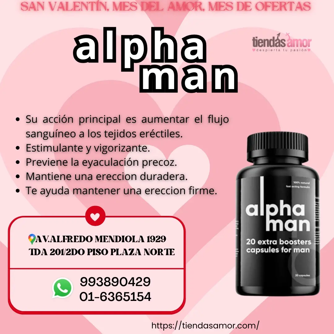 ALPHAMAN SUPLEMENTO QUE AYUDA A MANTENER UNA ERECCION FIRME 