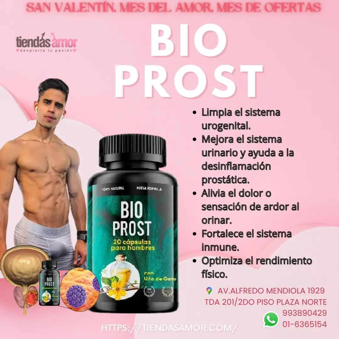 Bioprost está indicado para prevenir y tratar la prostatitis - TIENDAS AMOR 
