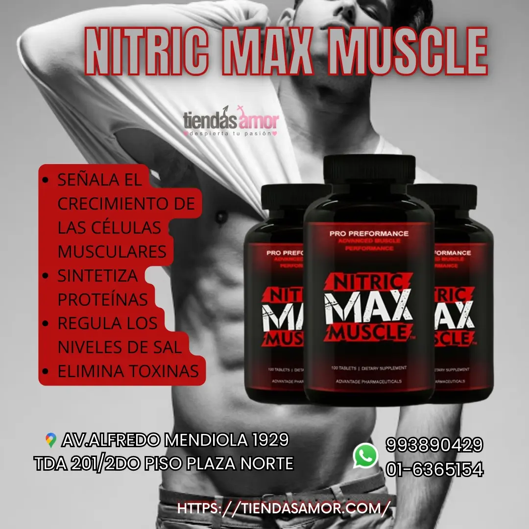 Nitric Max Muscle para el crecimiento de las células musculares