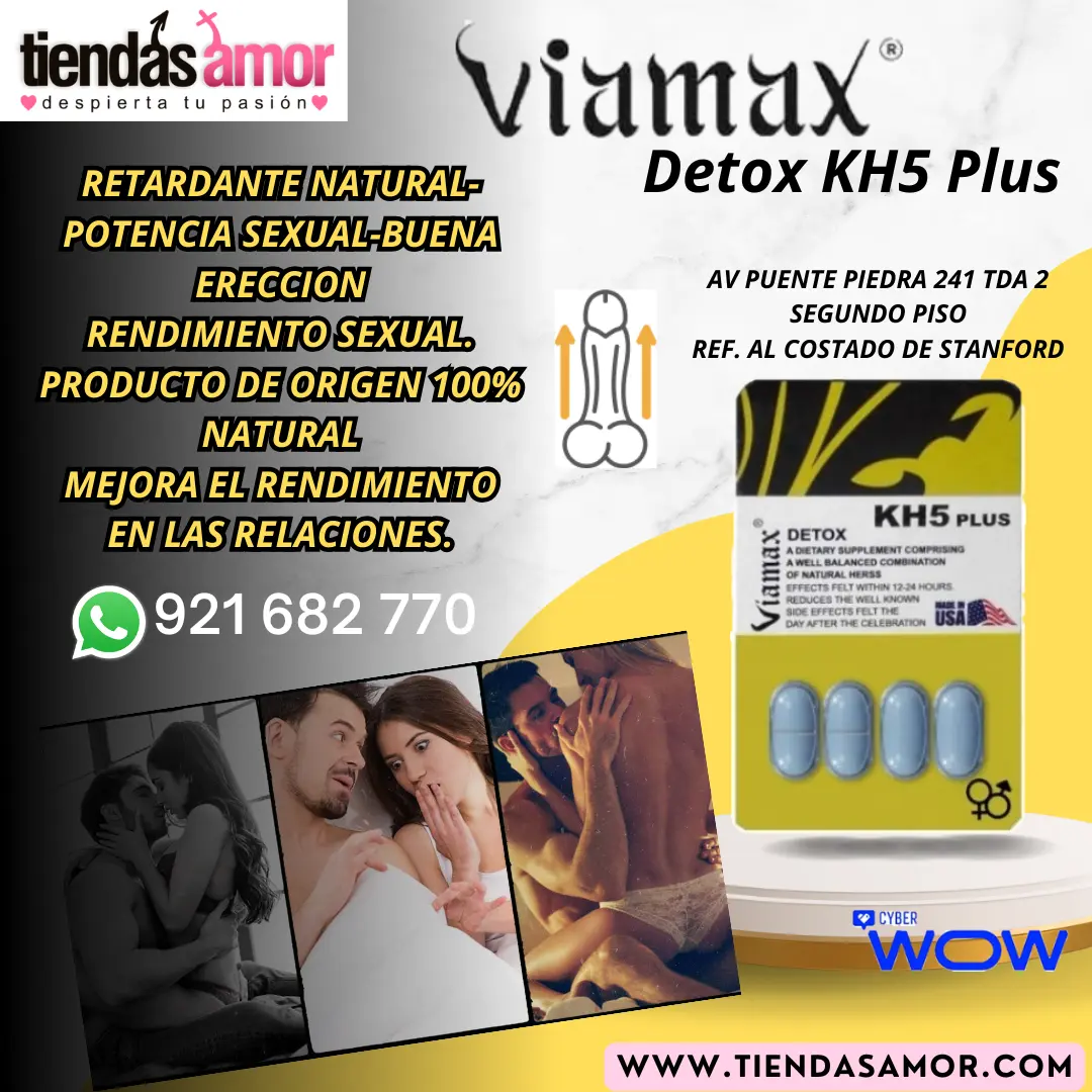  Potenciador Sexual Viamax Detox KH5 Plus Mejora tus erecciones