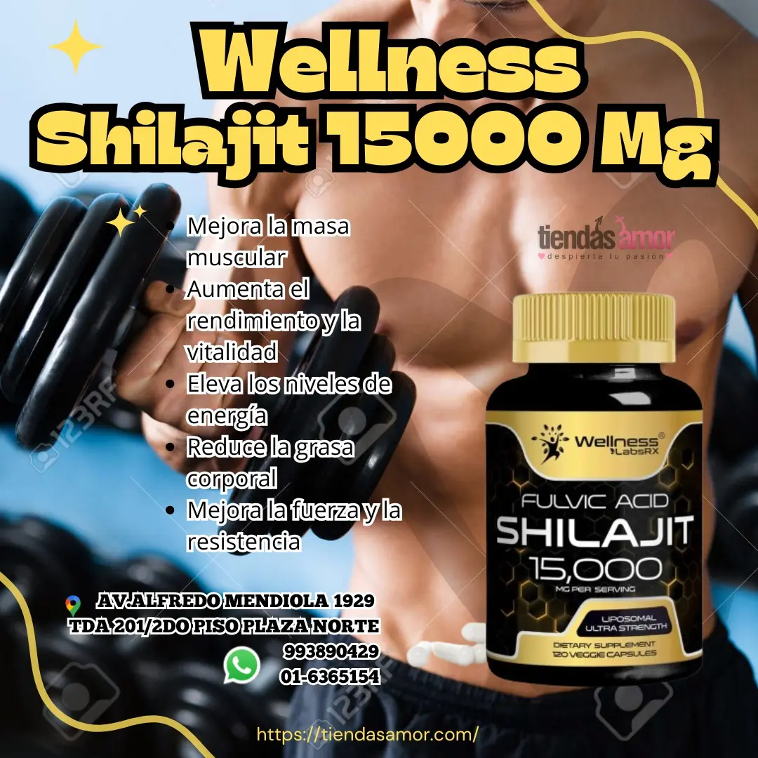Shilajit 15000 Mg DESARROLLO MUSCULAR - EL TAMAÑO SI IMPORTA