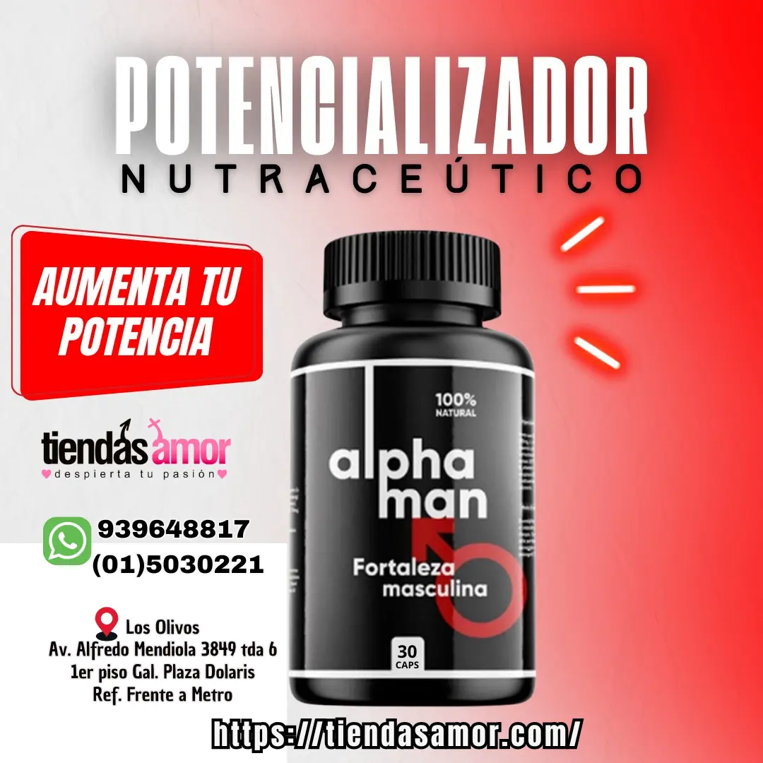  Alphaman Potencializador 100 Natural Aumenta tu Potencia 