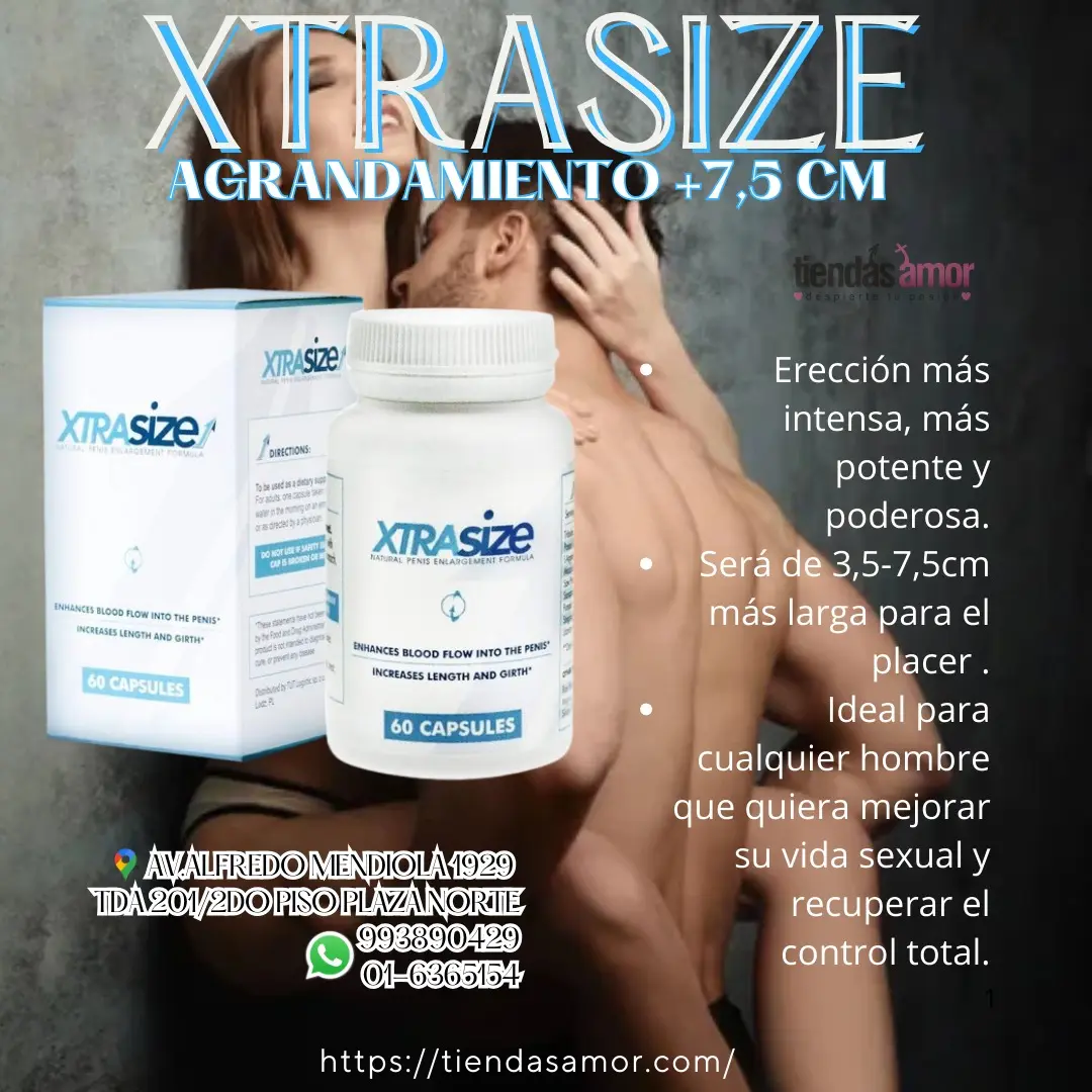 XtraSize agrandamiento 75 cm erección fuerte y duradera