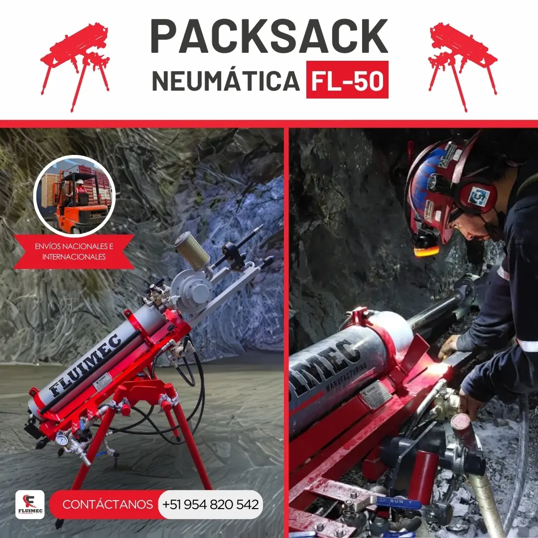 PACKSACK NEUMÁTICA FL50 equipo para mineria 