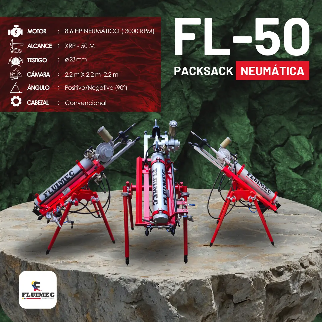  PACKSACK NEUMATICA FL50 equipo para industria minera 